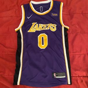 Men's Los Angeles Lakers Kyle Kuzma Nike Purple #0 Swingman Player Jersey